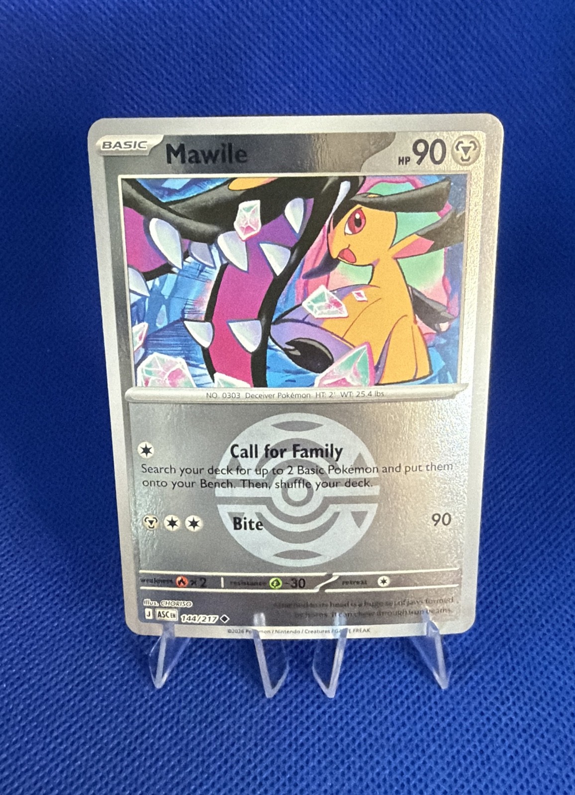 Mawile - (Energy Symbol Pattern) 144/217 Me: Ascended Heroes Reverse Holo