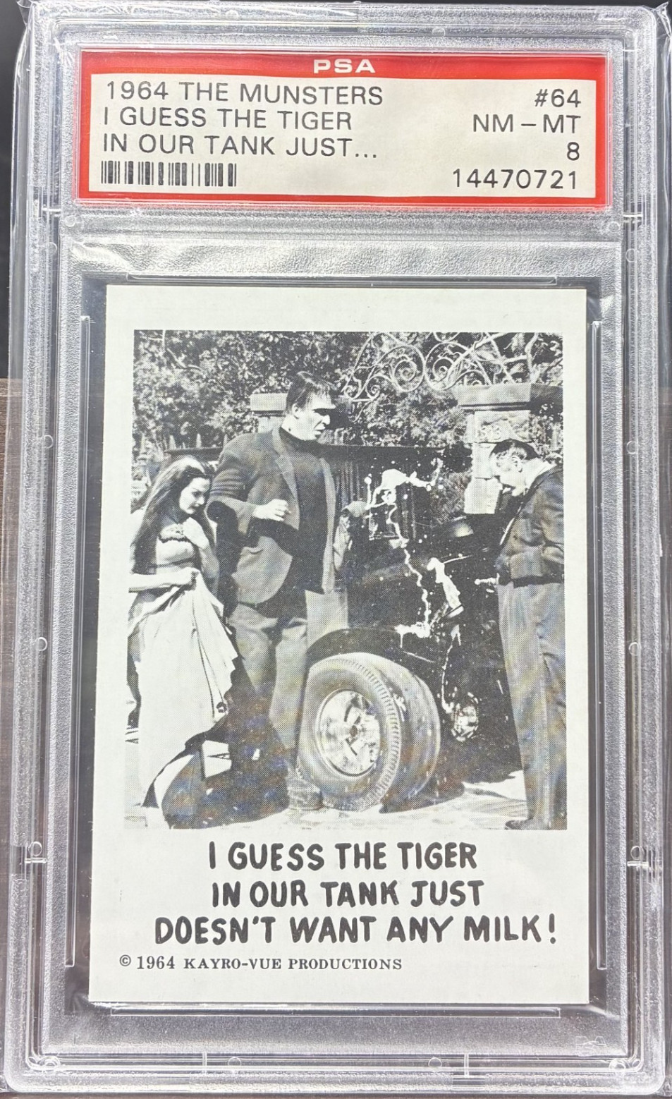 1964 The Munsters I Guess The Tiger In Our Tank Just... #64 - PSA 8