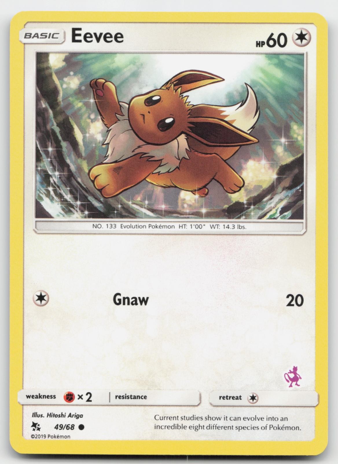 Eevee - 49/68 (#36 Charizard timbrato) 049/068 Promo Battle Academy Pokemon quasi nuovo