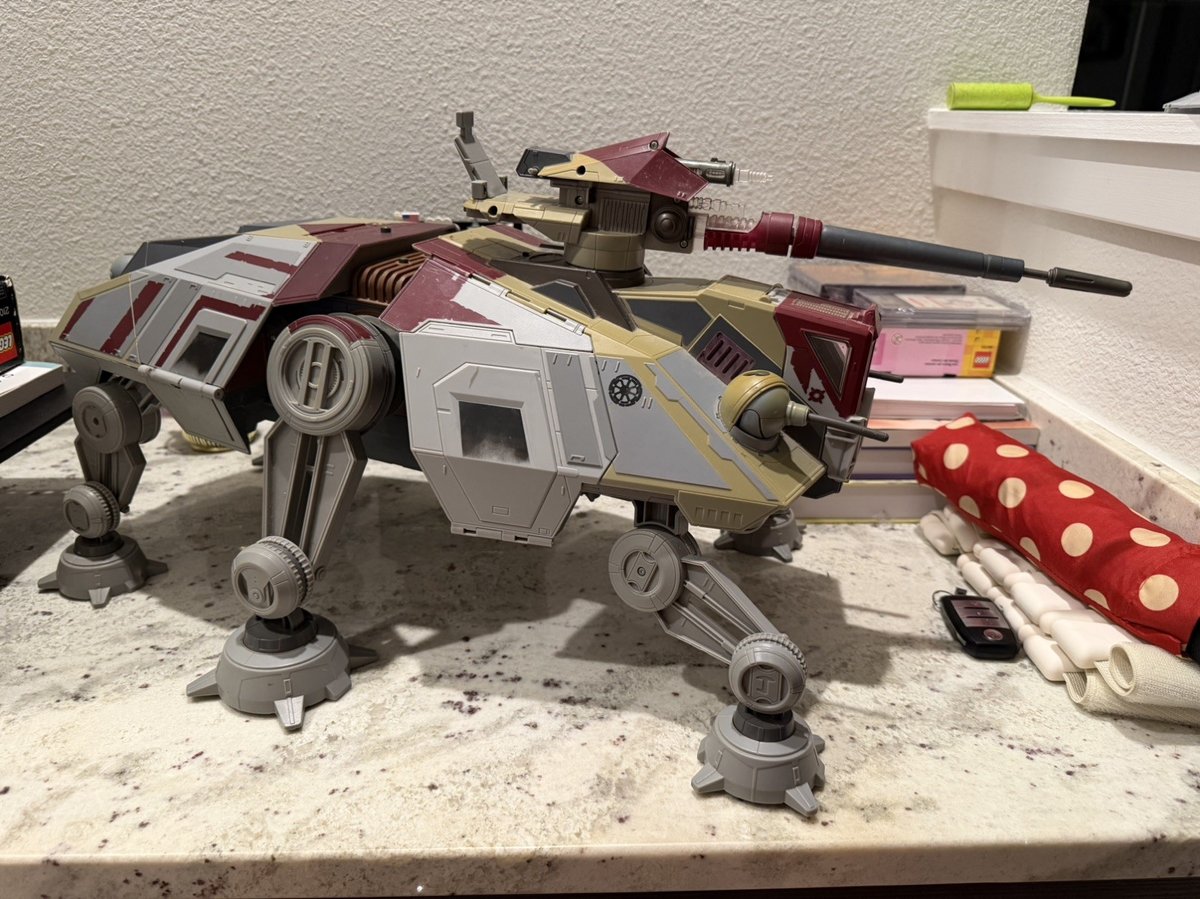 Hasbro Star Wars The Clone Wars AT-TE Walker 2008 QUASI COMPLETO 