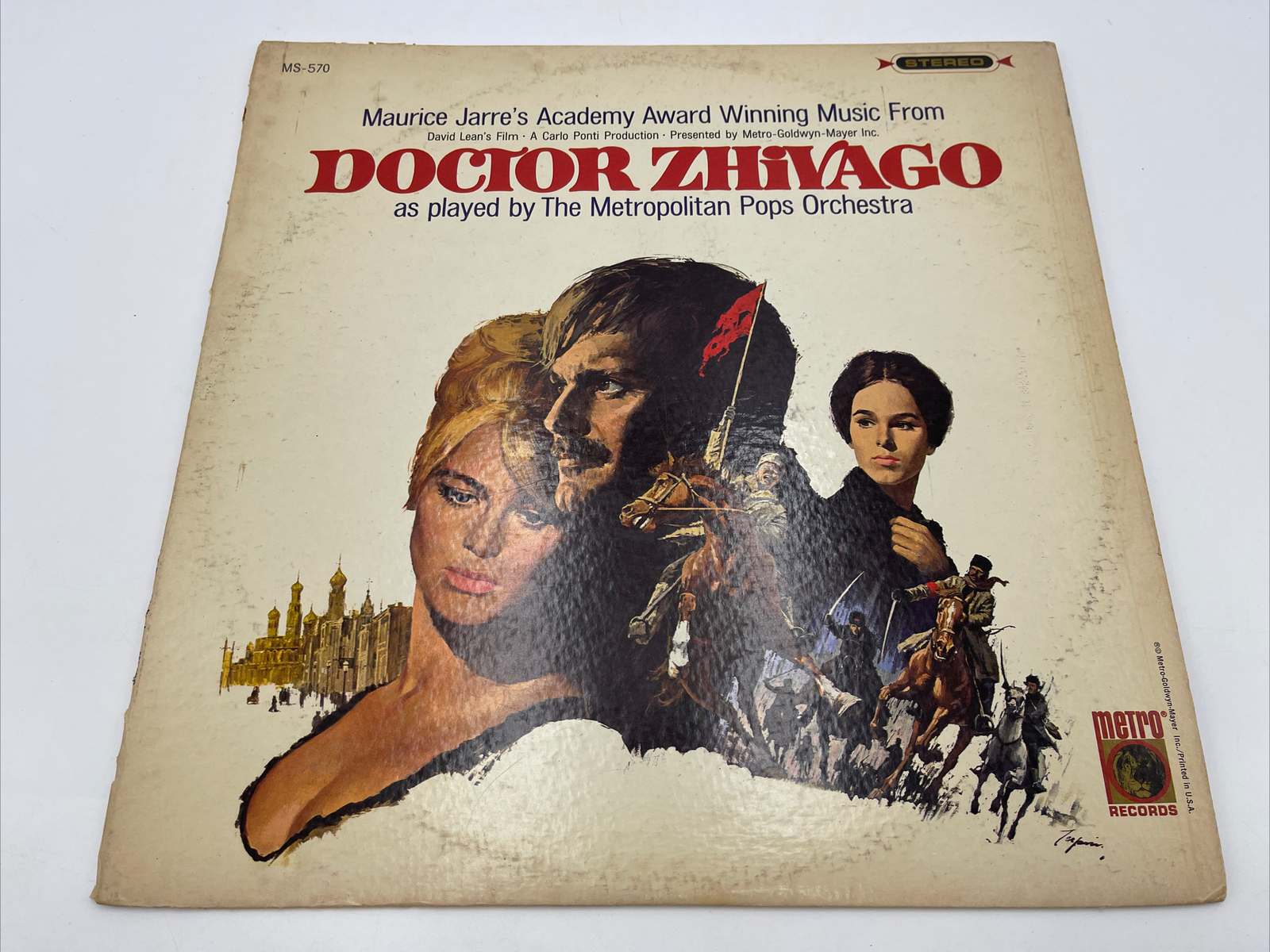 Doctor Zhovago As Played by the Metropolitan Pops Orchestra LP Metro Records