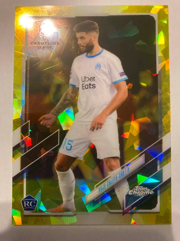 2020-21 Topps Chrome UEFA Champions League Sapphire Edition Yellow #30 Duje Caleta-Car /99
