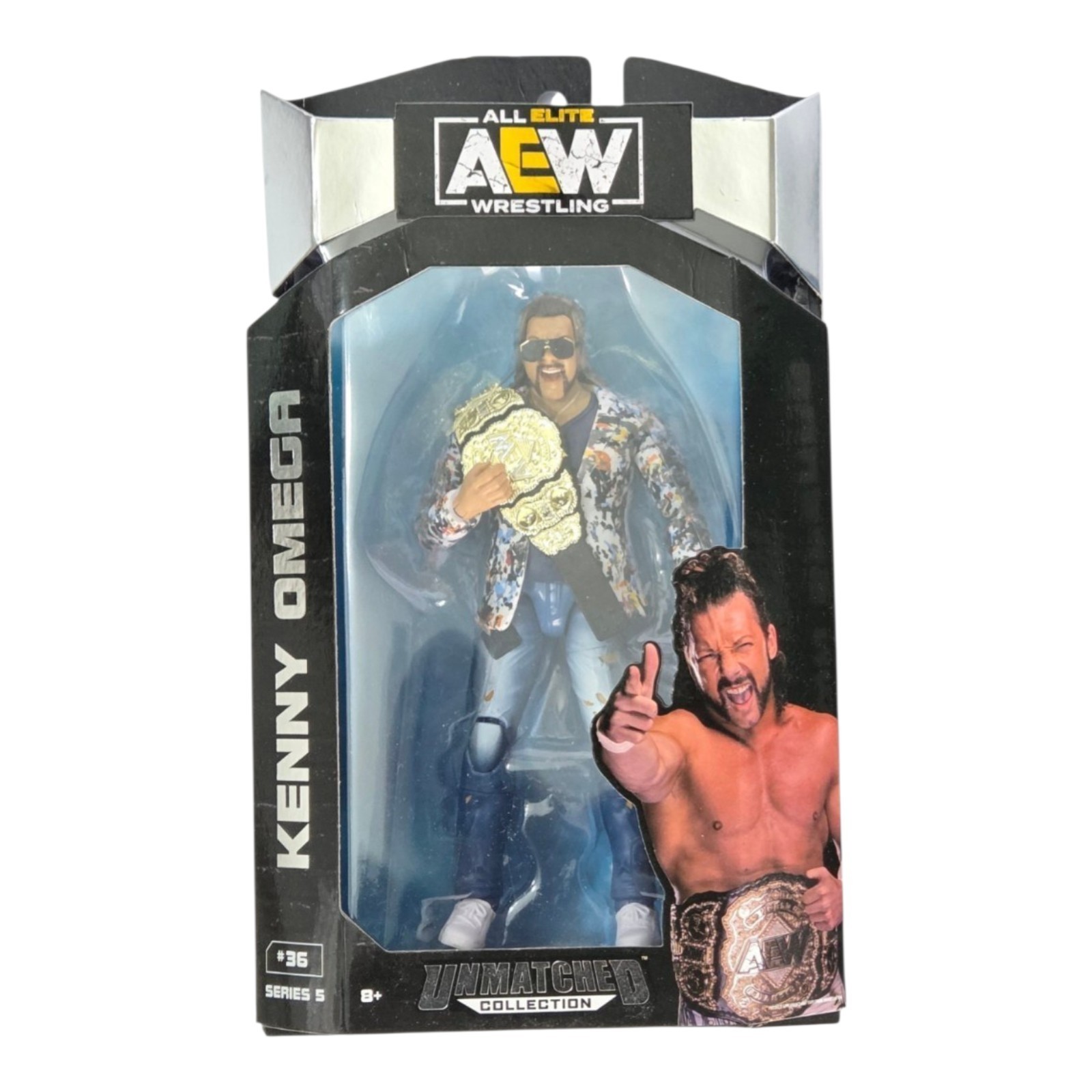 AEW Wrestling Kenny Omega Unmatched Collection Modellino 6" #36 Serie 5 NUOVO