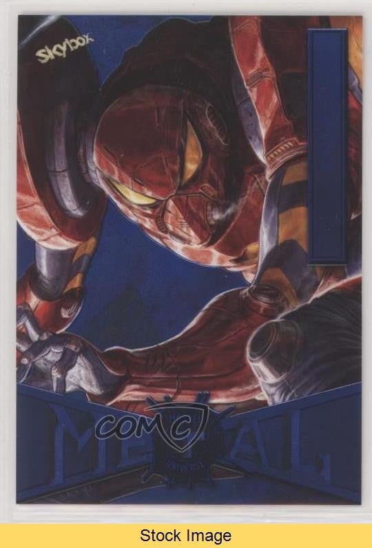 2022 Marvel Metal Universe Spider-Man Neon Luce Blu FX SP//dr #63 LEGGI 12g7