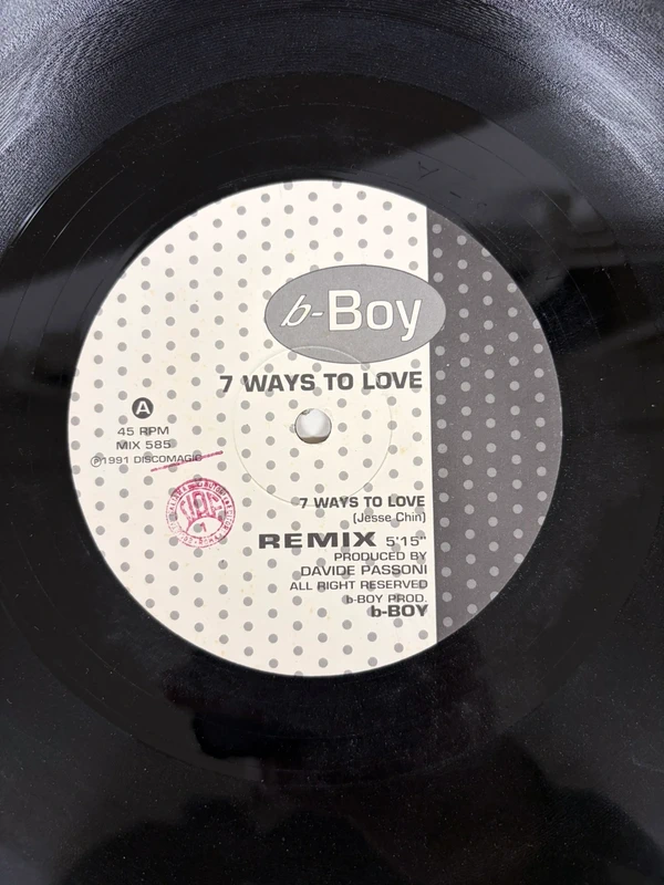 B-Boy - 7 Ways To Love - 12" in vinile
