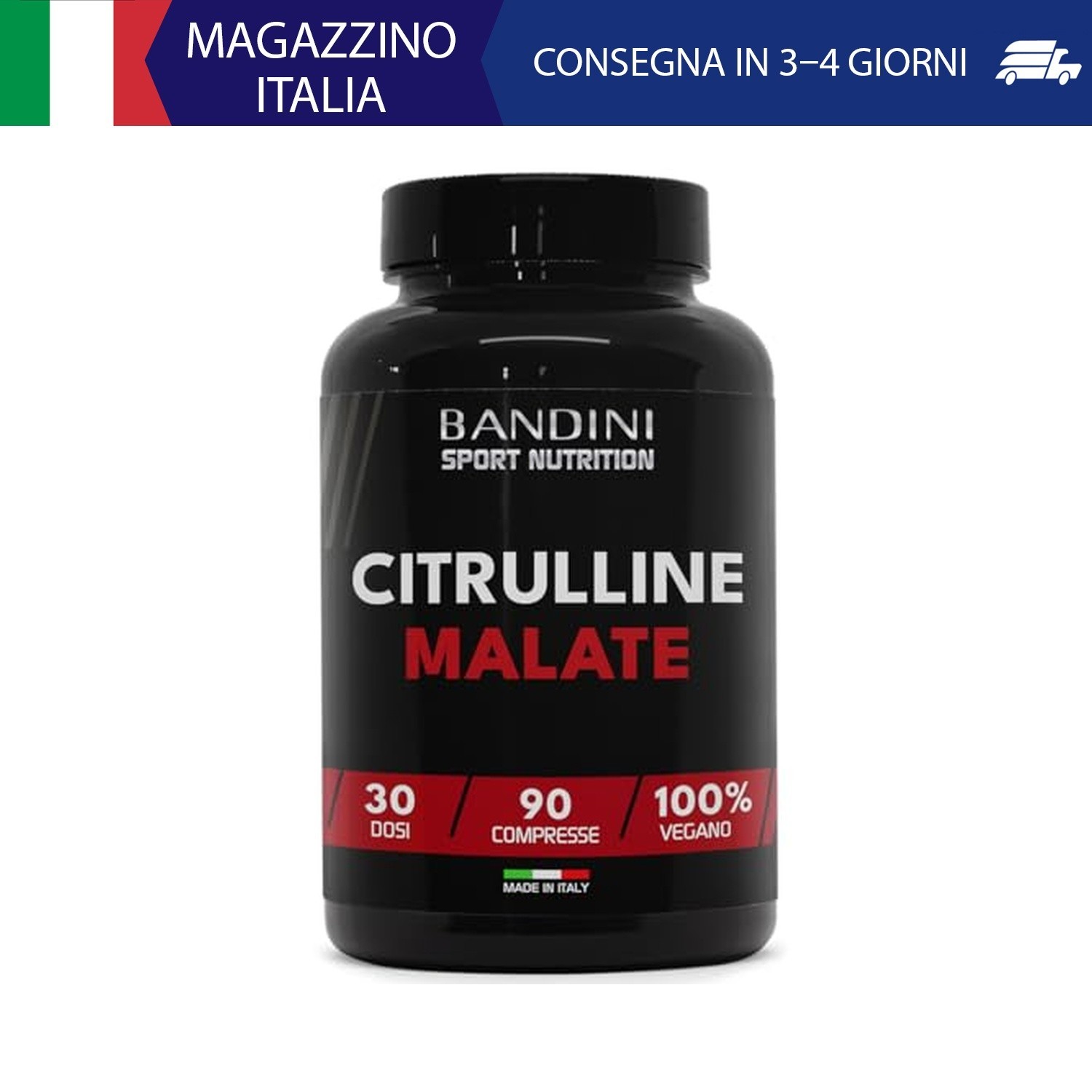 Bandini® CITRULLINE MALATE 90 Compresse 3000 mg per Dose Giornaliera - Dosaggio