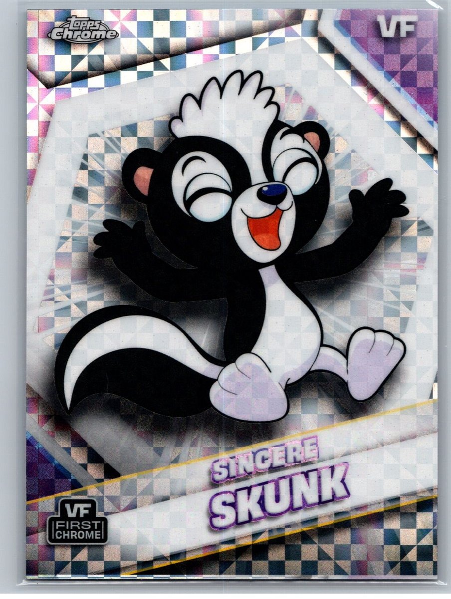 2026 Topps Chrome VeeFriends #158 Sincere Skunk X-Fractor