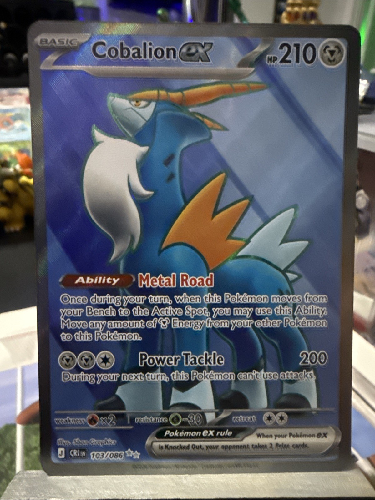Cobalion ex 103/086 Me04: Chaos Rising Holo