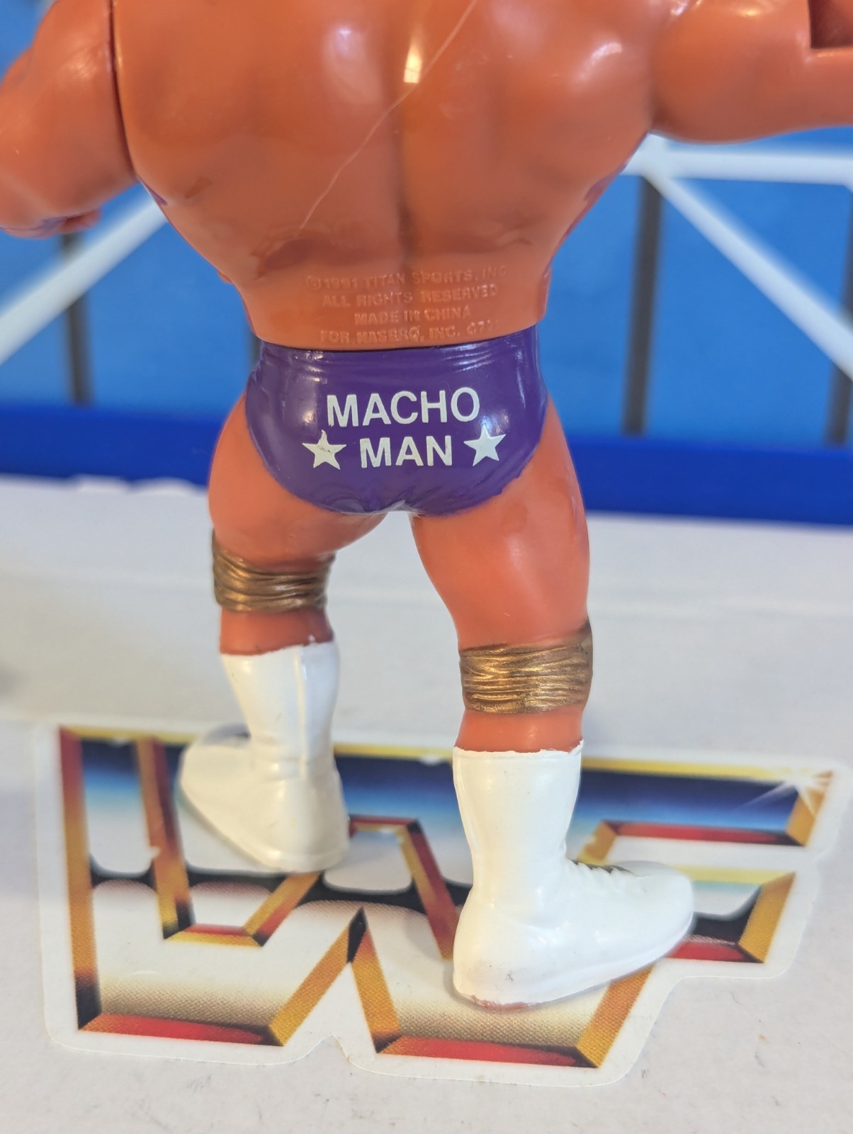 WWF Hasbro Macho Man - WWE Mattel LJN Vintage Titan Sports - Logo MM 