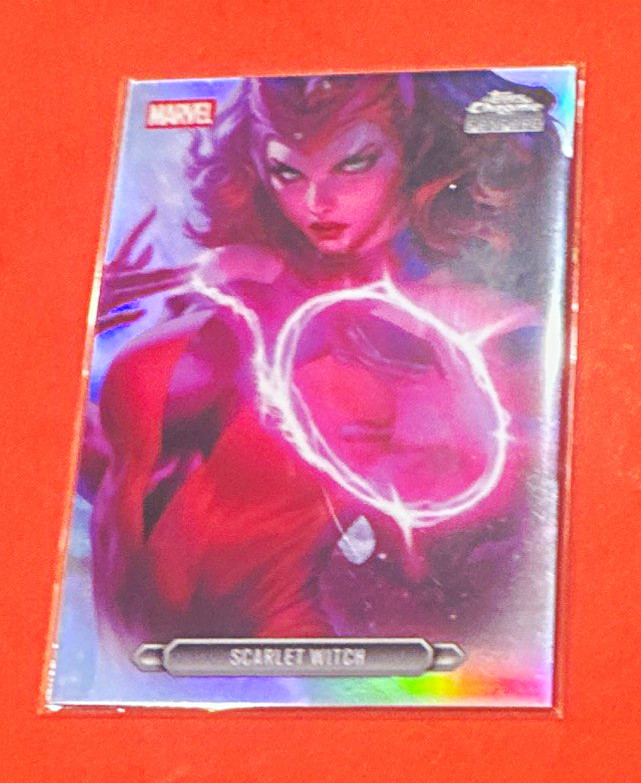 2023 Topps Chrome Marvel Scarlet Witch Fanfare Insert Card FF-36