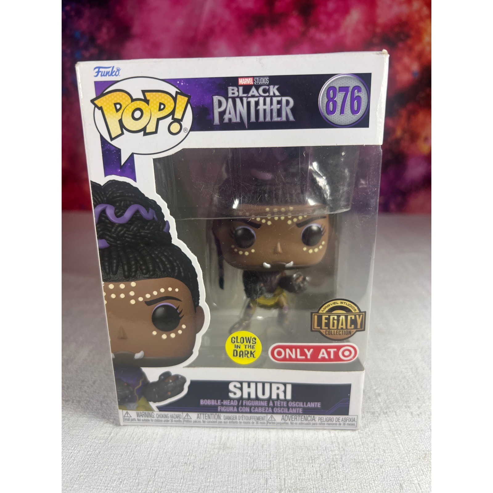 Funko Pop Marvel Black Panther Legacy Shuri 876 Glow Dark Bersaglio Esclusivo