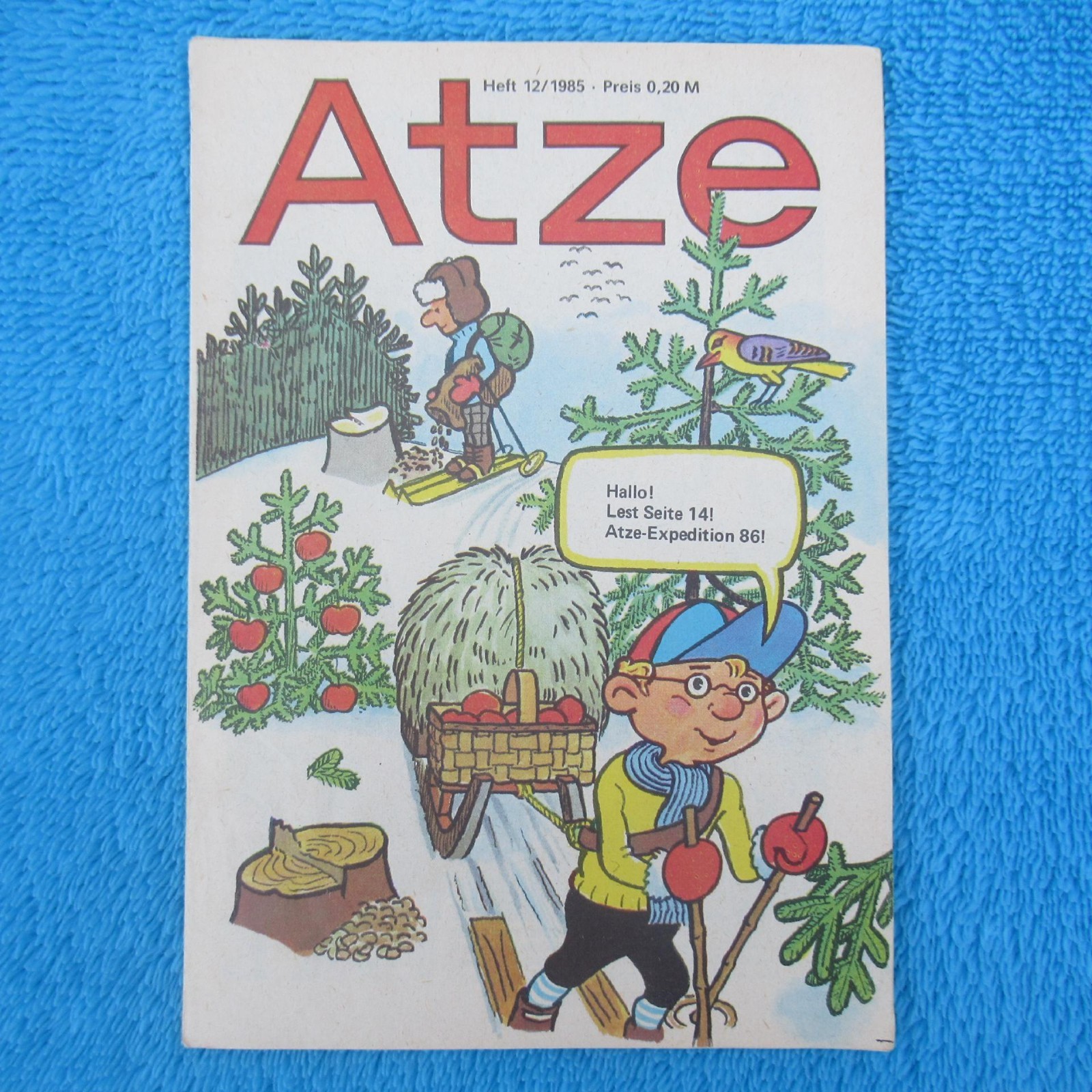 ATZE n. 12 del 1985 Fix und Fax Pats avventura di viaggio Jürgen Kieser DDR Z1