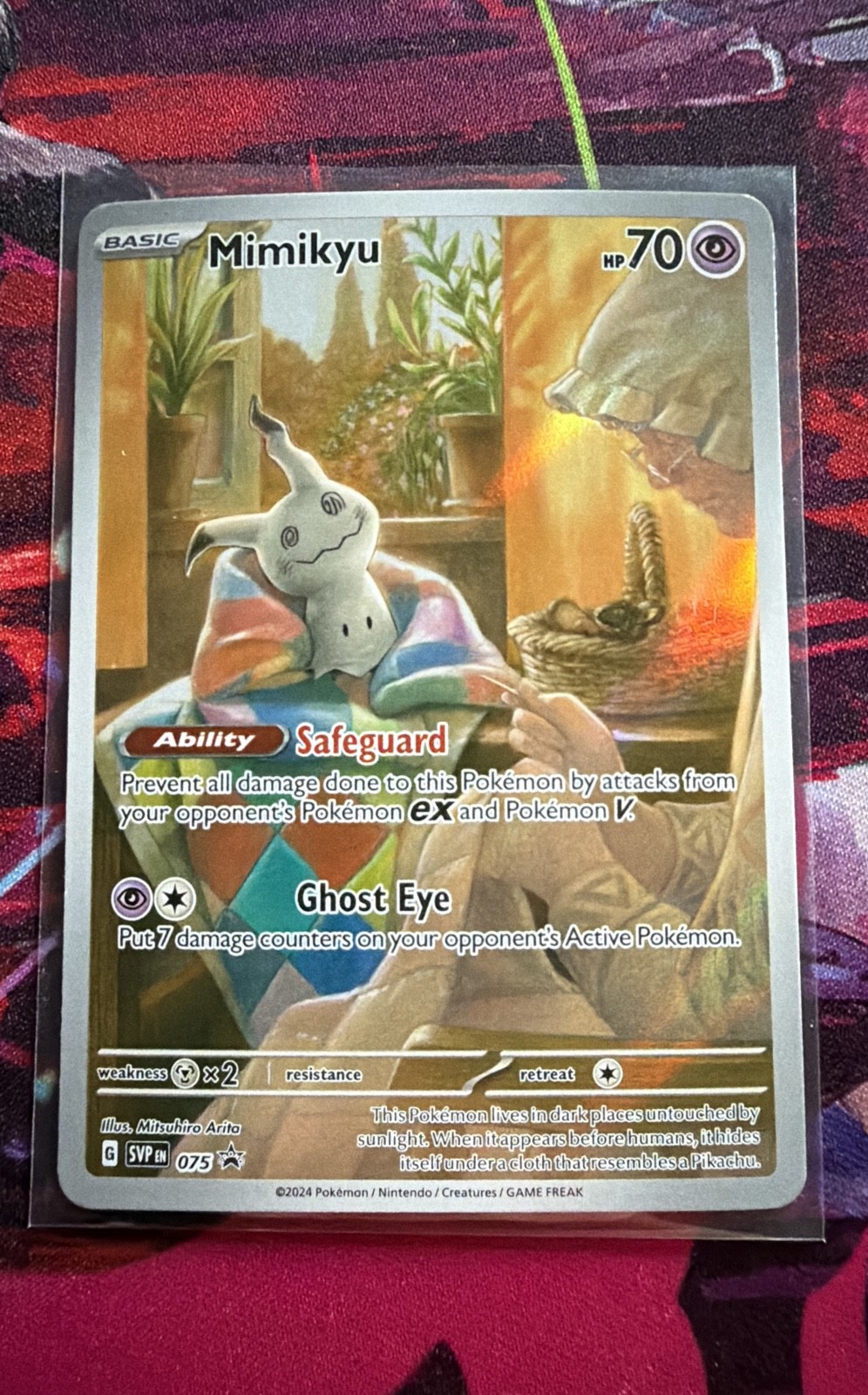 Carte promozionali Mimikyu 075 Sv: Scarlet & Violet Holo