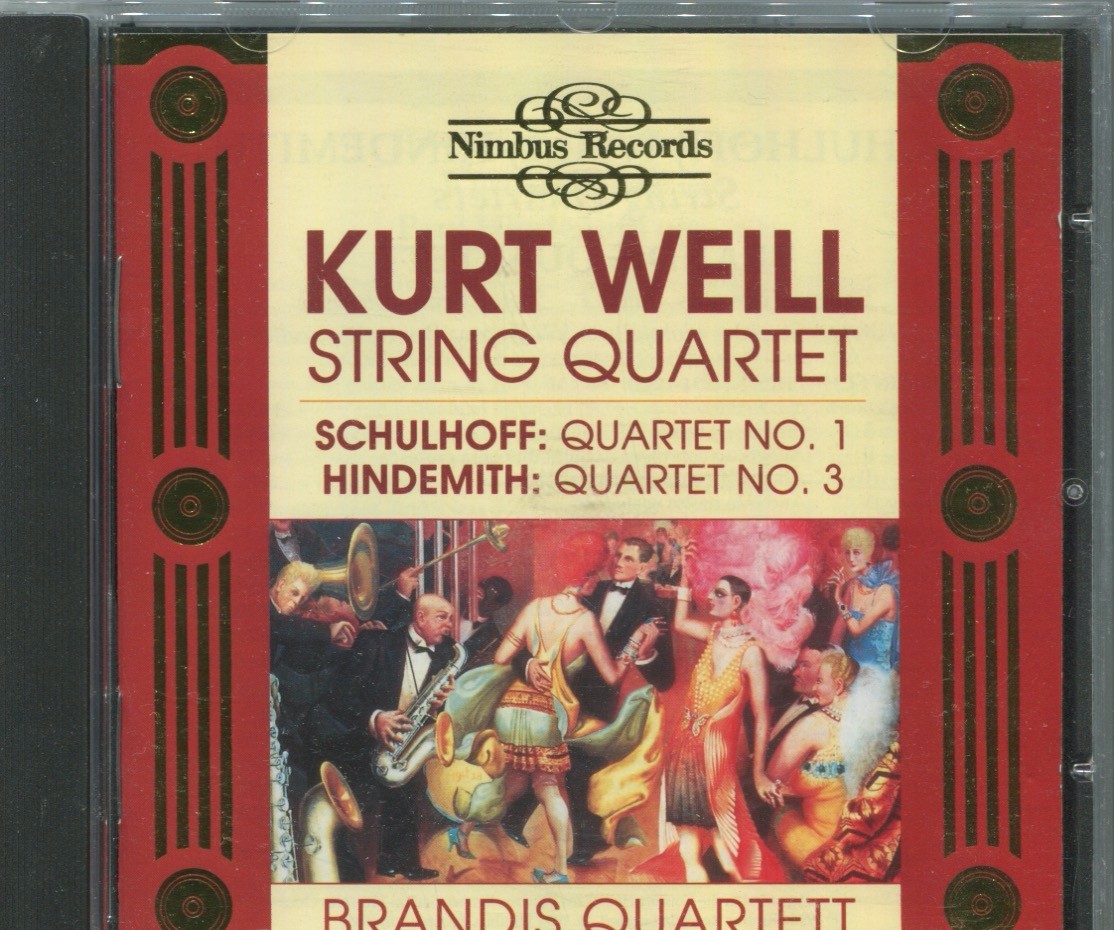 CD Brandis Quartett: Kurt Weill String Quartet (Nimbus) 1984