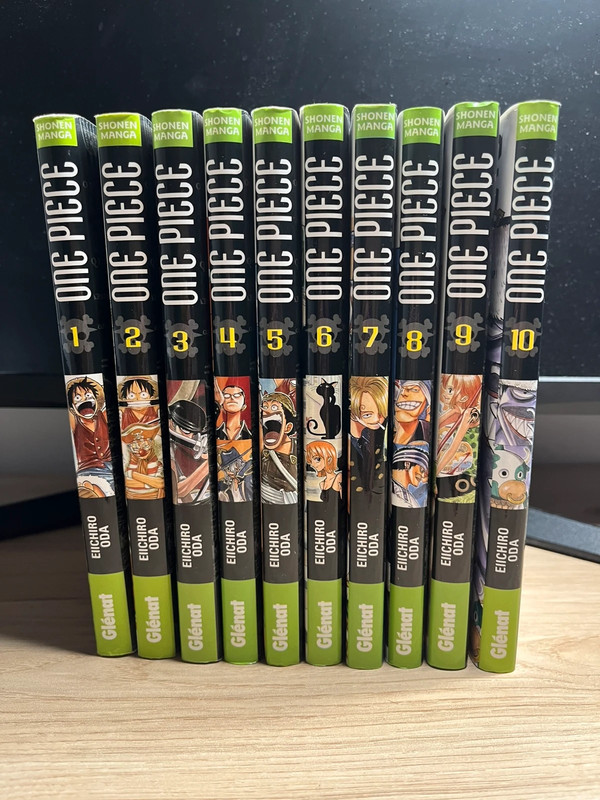 Lot de 10 mangas one piece