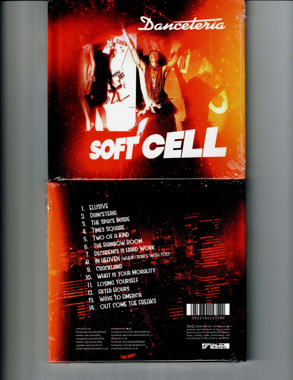 SOFTCELL - DANCETERIA *LTD BOOK TYPE HOUSING* (CD 2026) NEW *14 TRACKS*