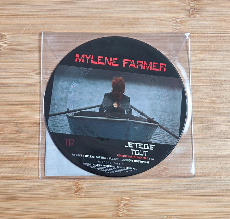 Mylene farmer je te dis tout 45T picture disc
