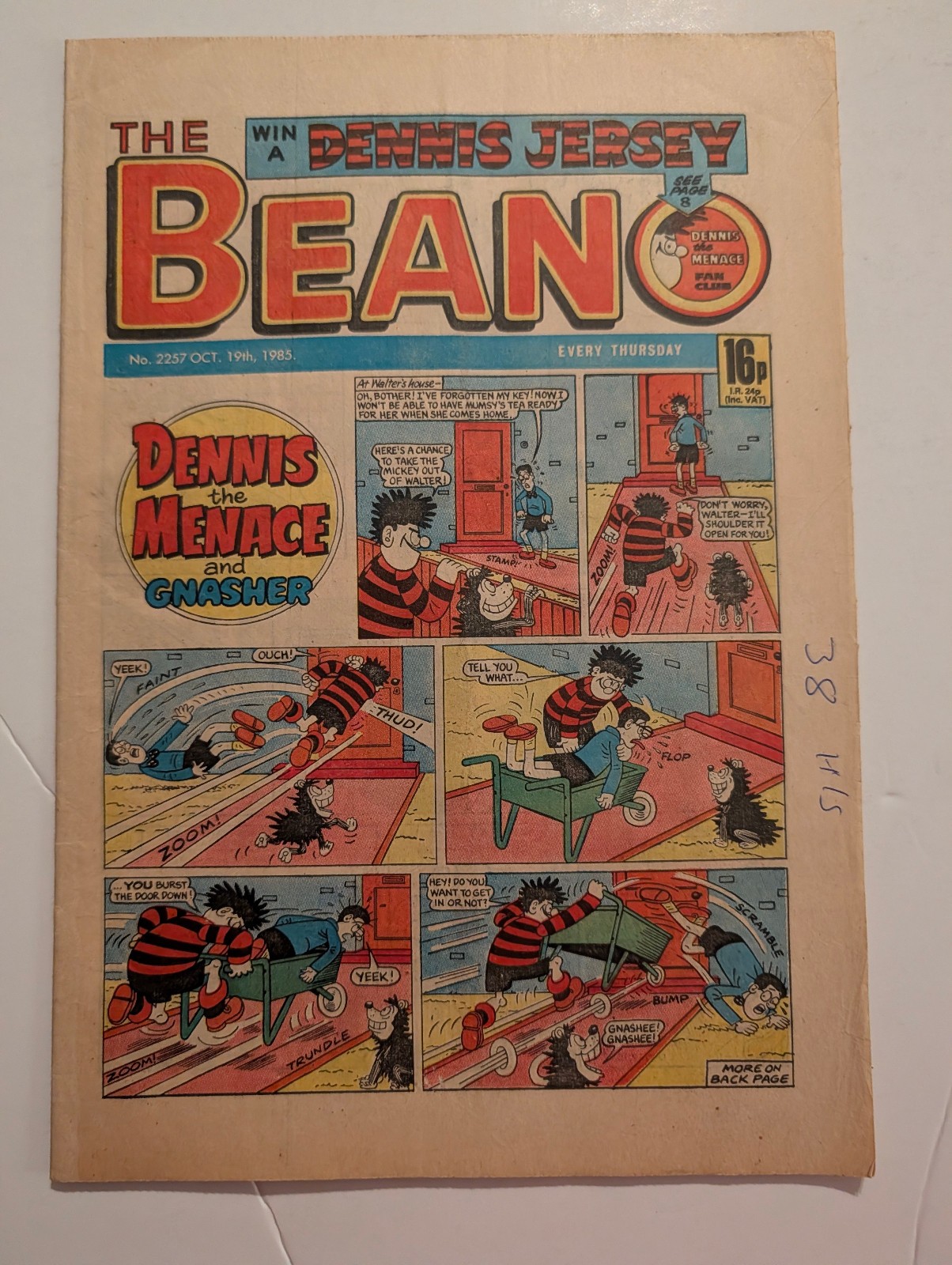 Beano Comic No 2257, October 19th 1985.