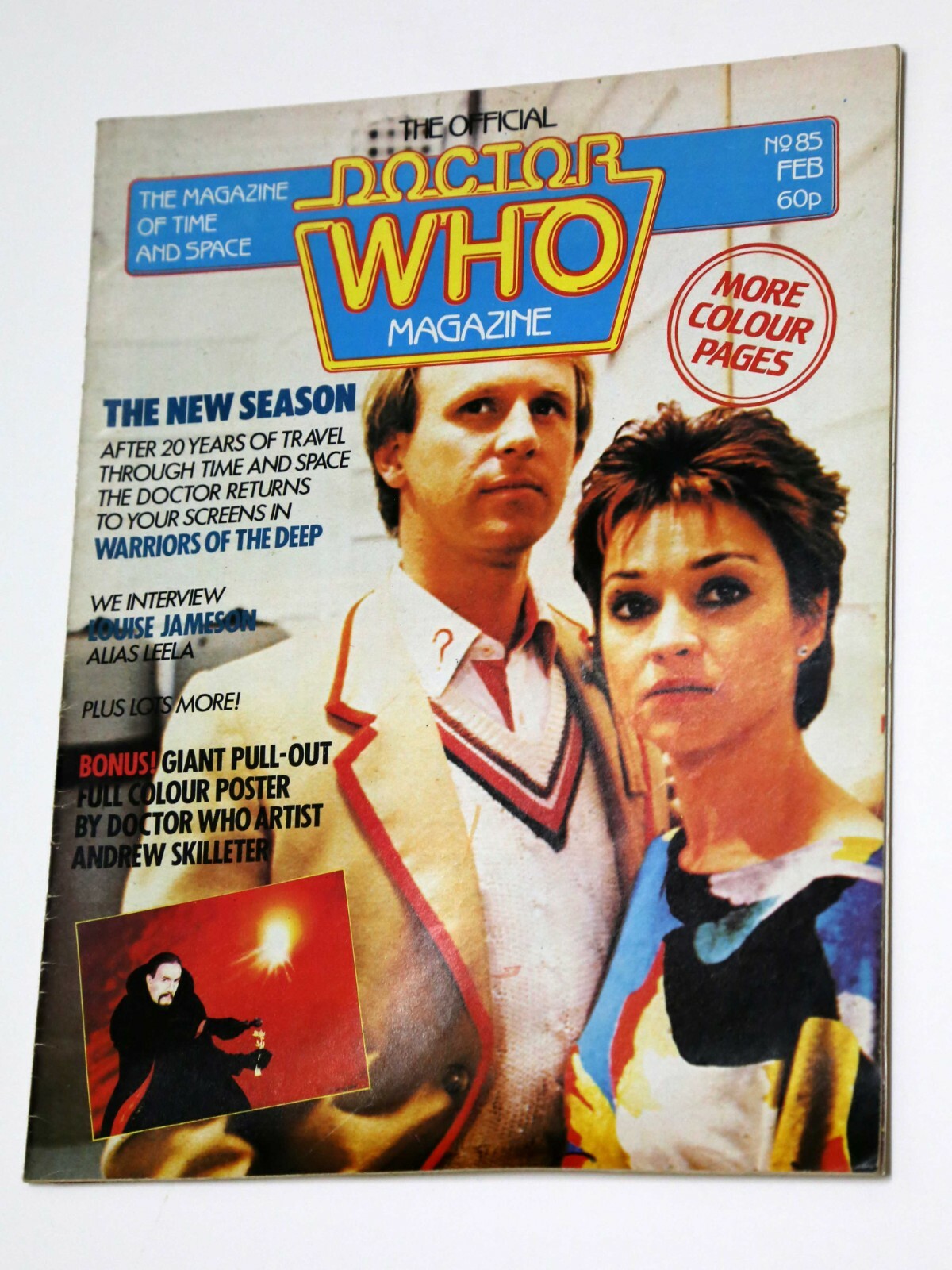 DOCTOR WHO MAGAZINE No 85 - February 1984 - Incudes poster!