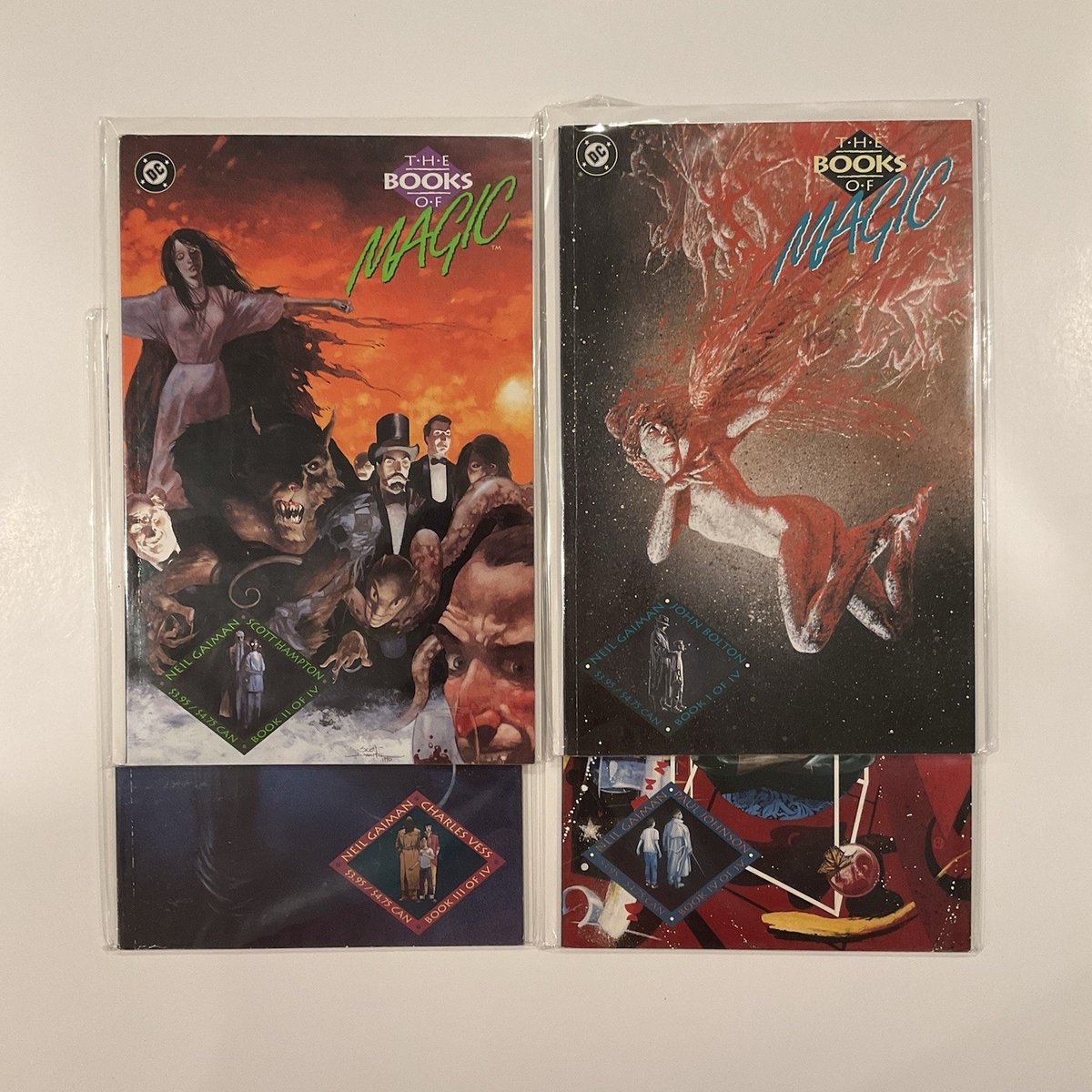 Books Of Magic Lot 1 2 3 4 Near Mint Nm 1990 Dc Comics