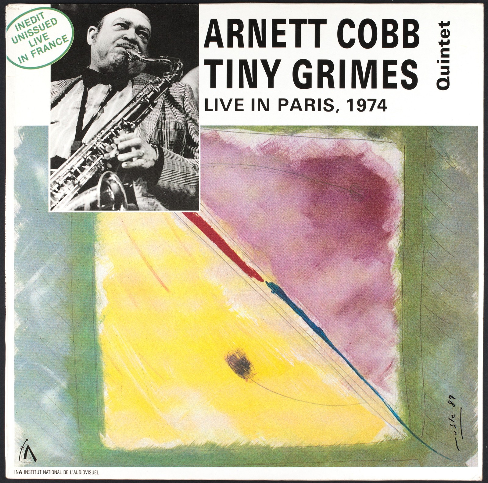 ARNETT COBB & TINY GRIMES - Live in Paris 1974 - LP