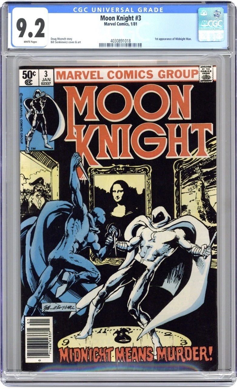 Moon Knight #3D 1981 - Fumetto CGC 9.2