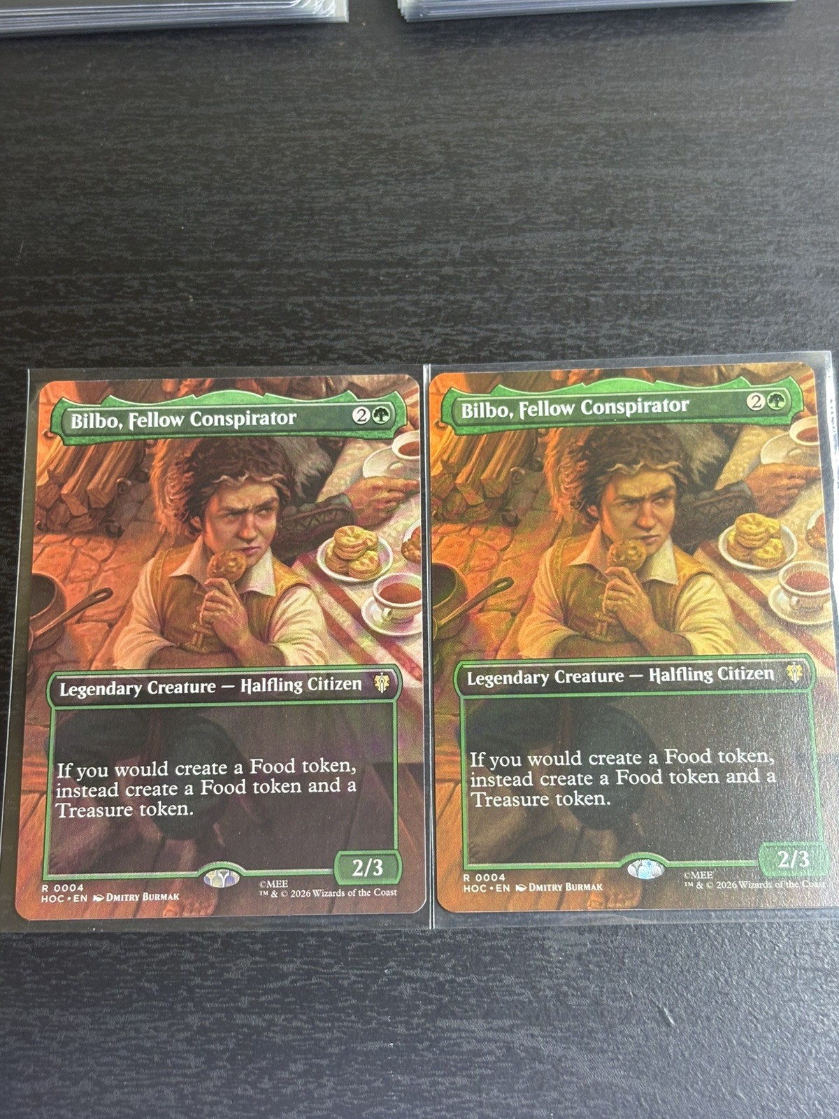 Bilbo Fellow Conspiratore Borderless Nonfoil Hobbit Card #0004 MTG x2