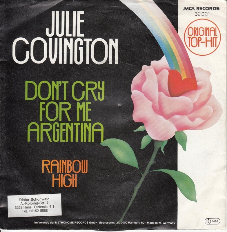 Julie Covington – Don't Cry For Me Argentina ++ used ++