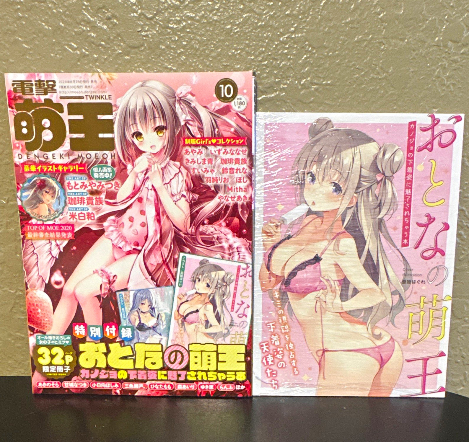 電撃萌王 Dengeki Moeoh numero 10 libro manga lingua giapponese lotto di 2