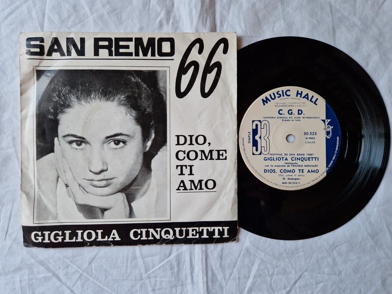 Gigliola Cinquetti Dio come ti amo 45 giri Brasile 1966
