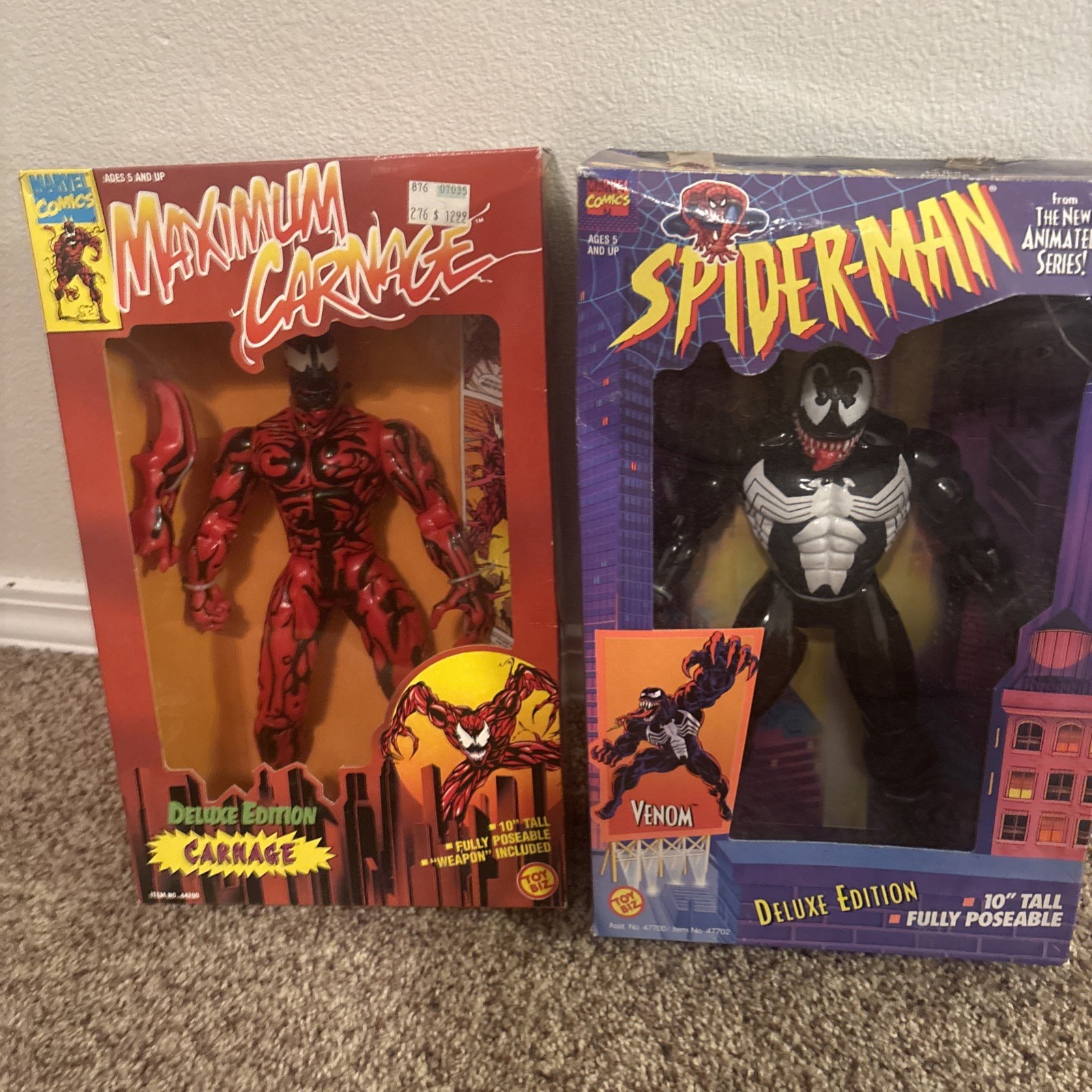 Toy Biz Marvel Comics 10 Tall Carnage,venom