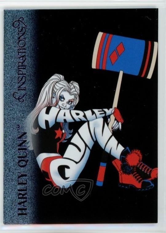 2026 Inspirations The World of DC Purple Patterned Foil 490/499 Harley Quinn 5v4