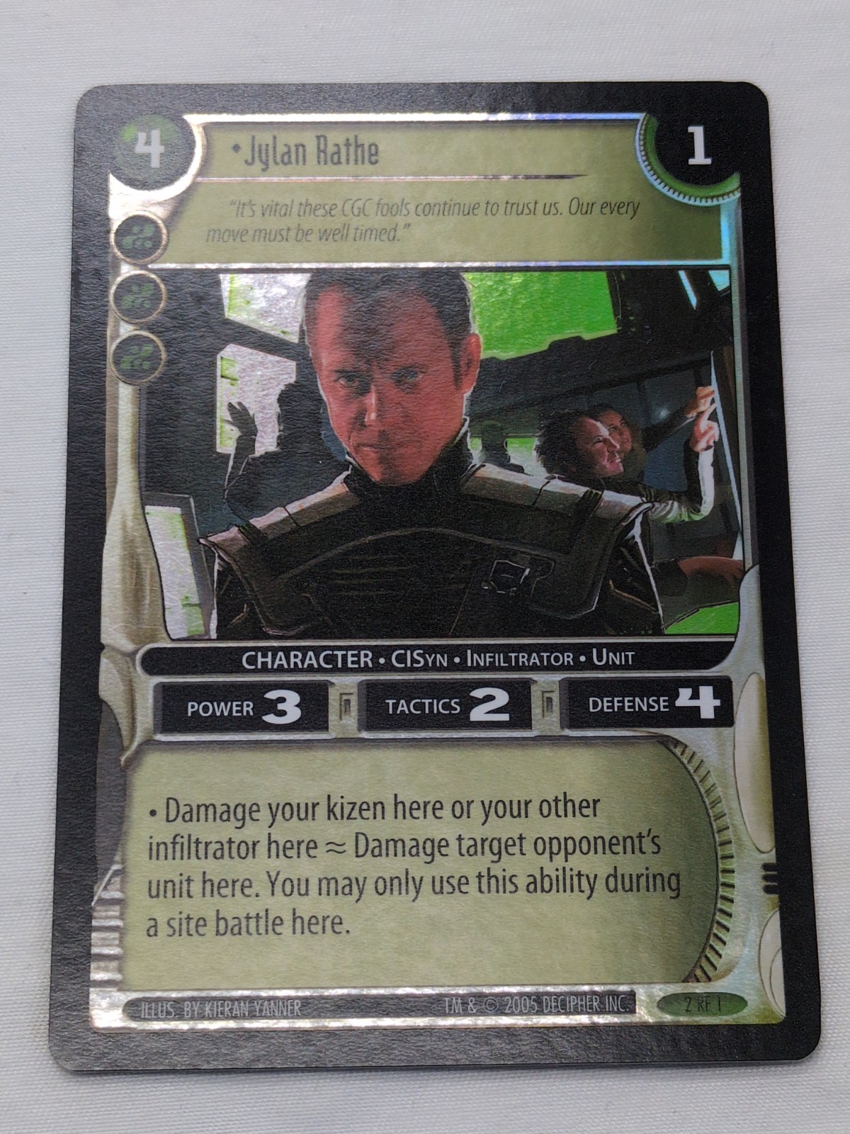 Foil Jylan Rathe Wars Nowhere To Hide Rare 1 Card