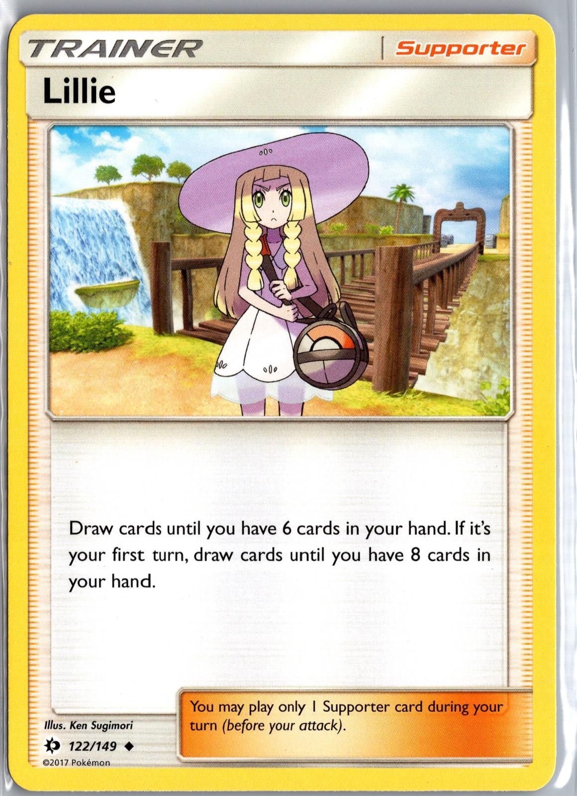 LILLIE 122/149 NON COMUNE SM SET BASE POKEMON LEGGERMENTE GIOCATO