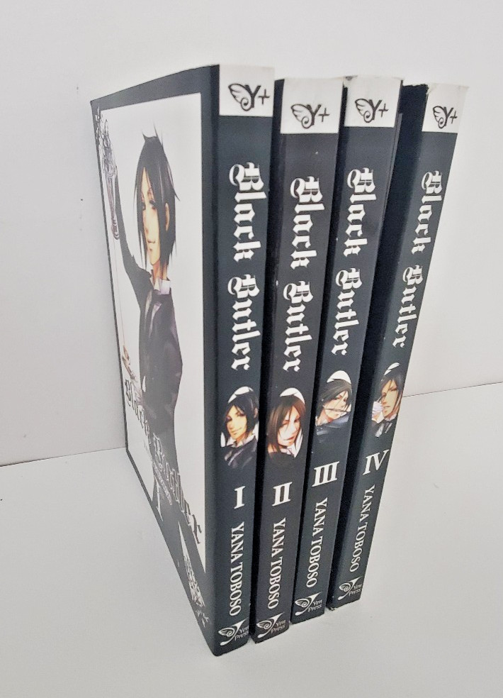 Black Butler Manga Series Vol. 1 2 3 4 versione inglese