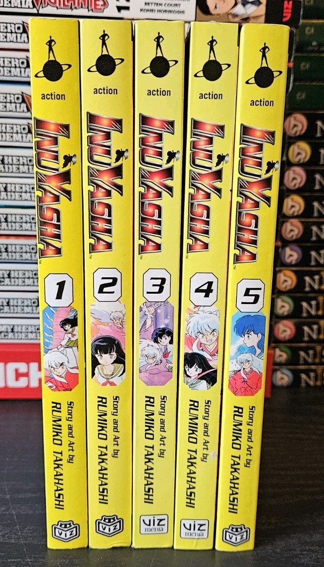 Manga Inuyasha Vol 1-5 English Volumes