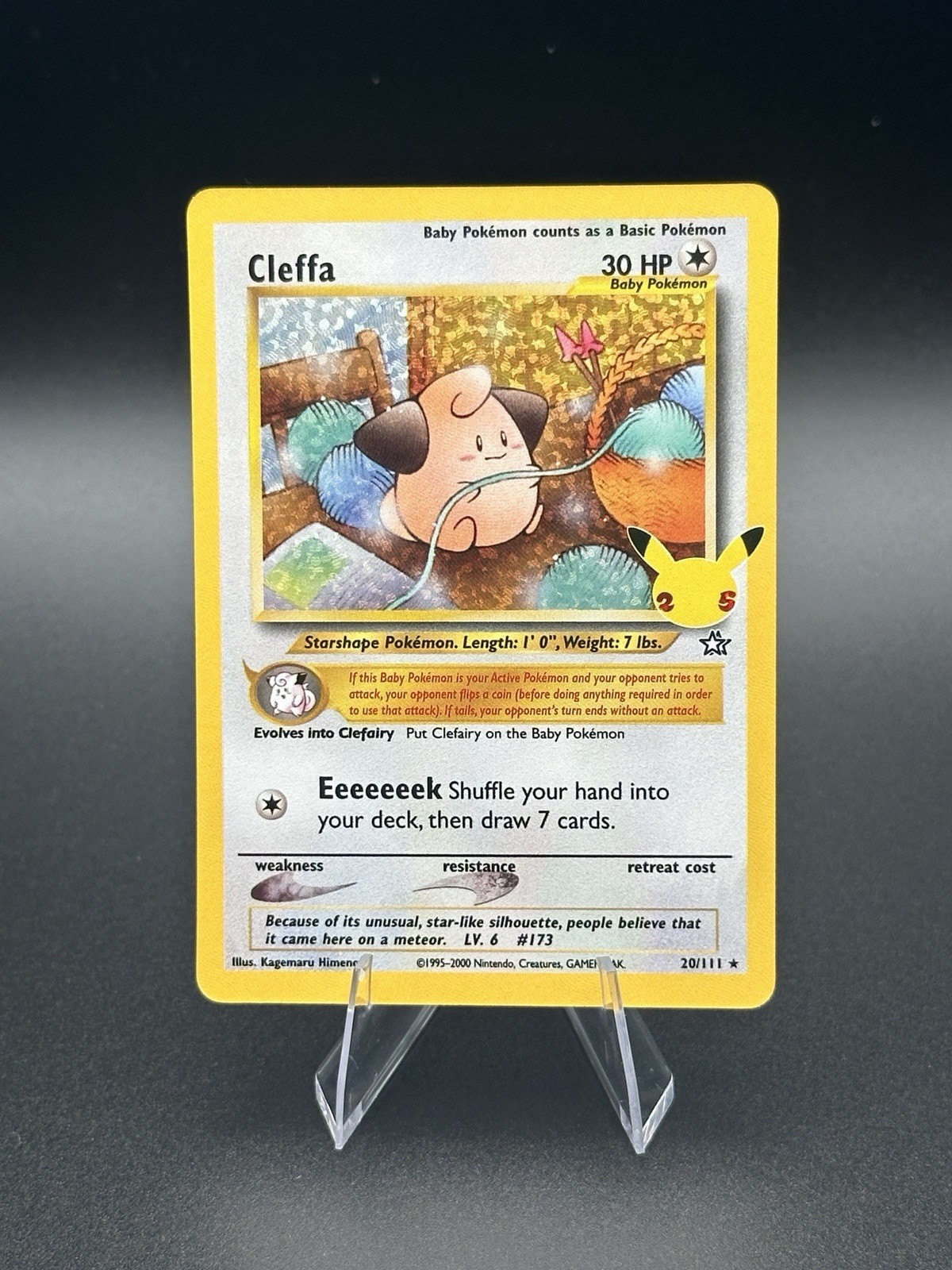 Cleffa 20/111 Pokémon Celebrazioni Collezione Classica Holo 2021 TCG NM 25°