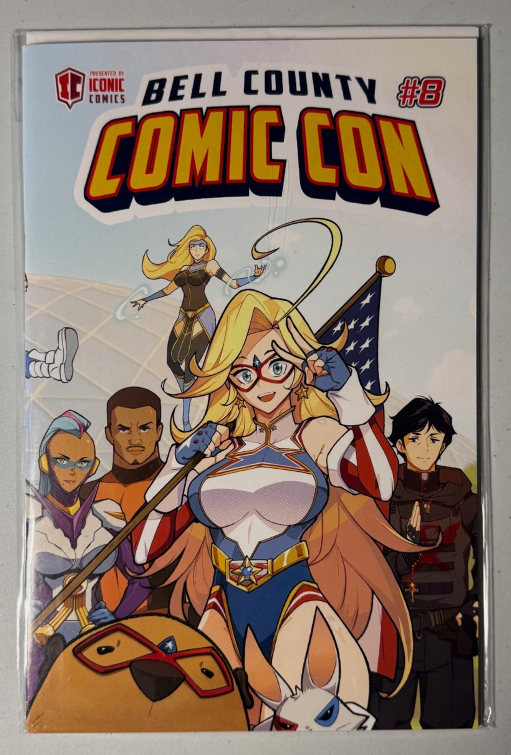 Bell County Comic Con 2025 Event Program #8 - Iconic Comics Kamen America - NM