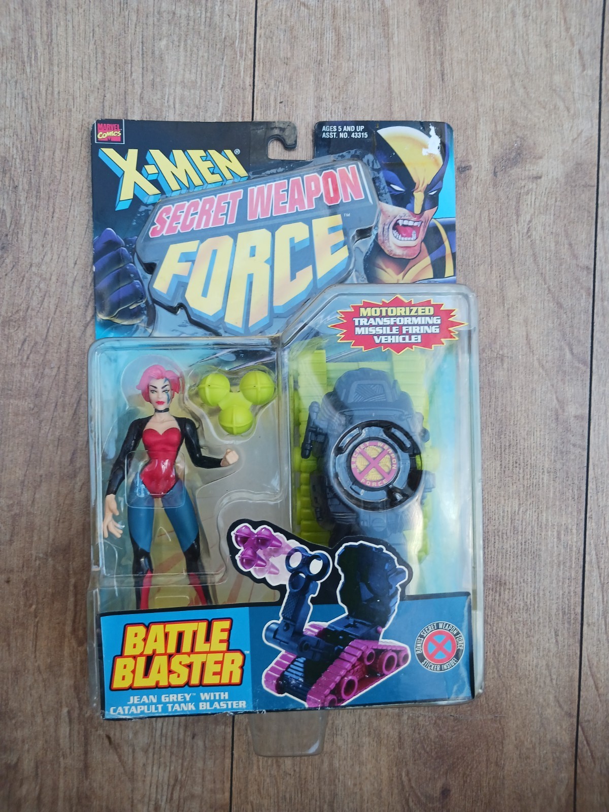 VINTAGE MARVEL JEAN GREY CATAPULT TANK BLASTER SECRET WEAPON FORCE TOY BIZ 1998