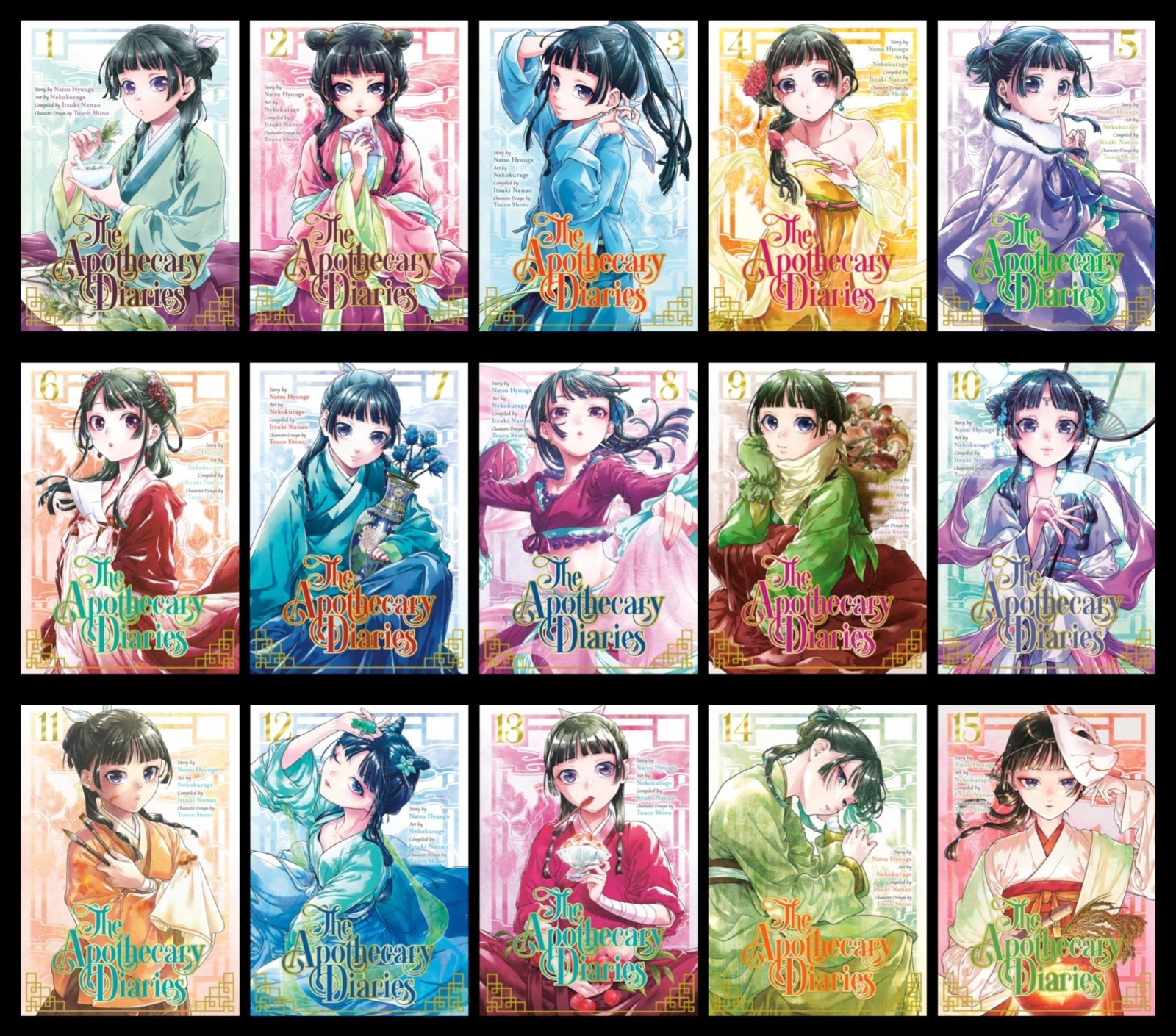The Apothecary Diaries (Manga) complete Collection. Vol. 1-15 ENGLISH UK SET