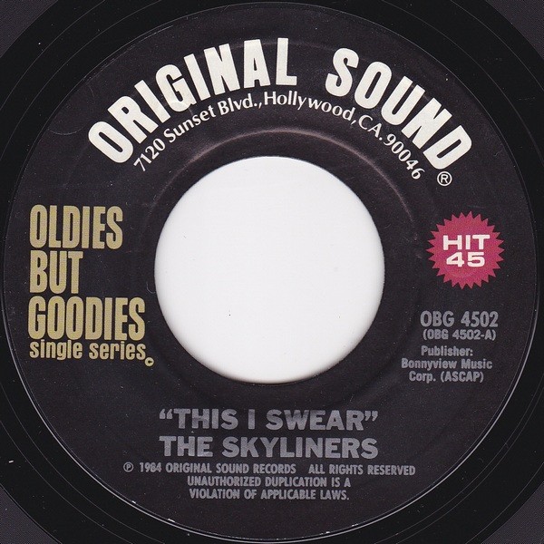 The Skyliners - This I Swear (7") (Very Good Plus (VG+)) - 4214994321