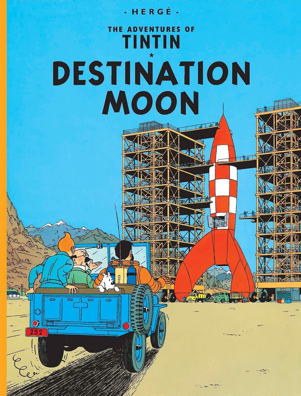 The Adventures of Tintin Destination Moon Tim e Struppi copertina rigida inglese nuova