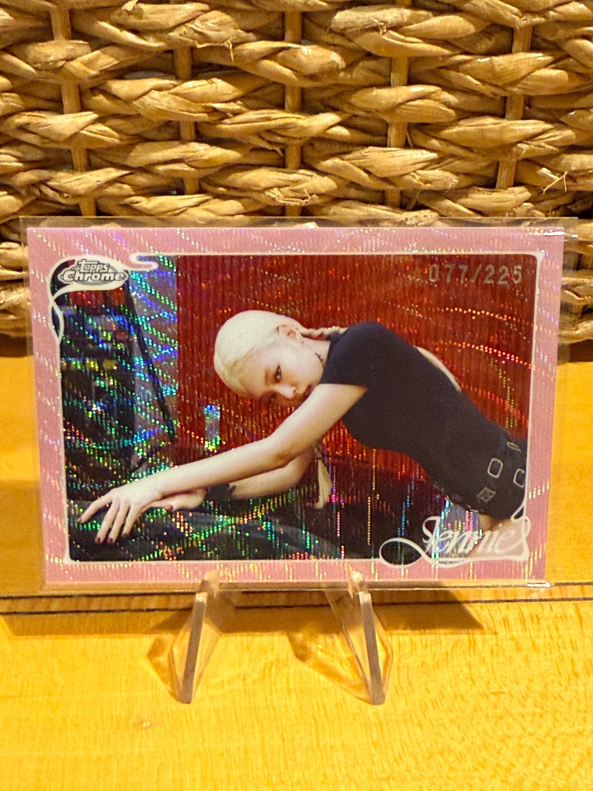 #17 2026 TOPPS CROMO JENNIE RIFRATTORE ONDA ROSA /225 1473