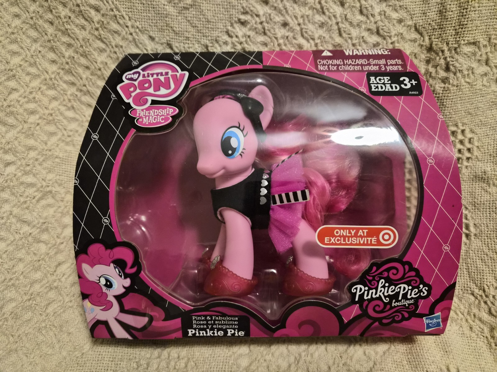 My Little Pony G4 Pinkie Pie Bputique Target esclusivo 6 pollici nuovo con scatola spazzolabile