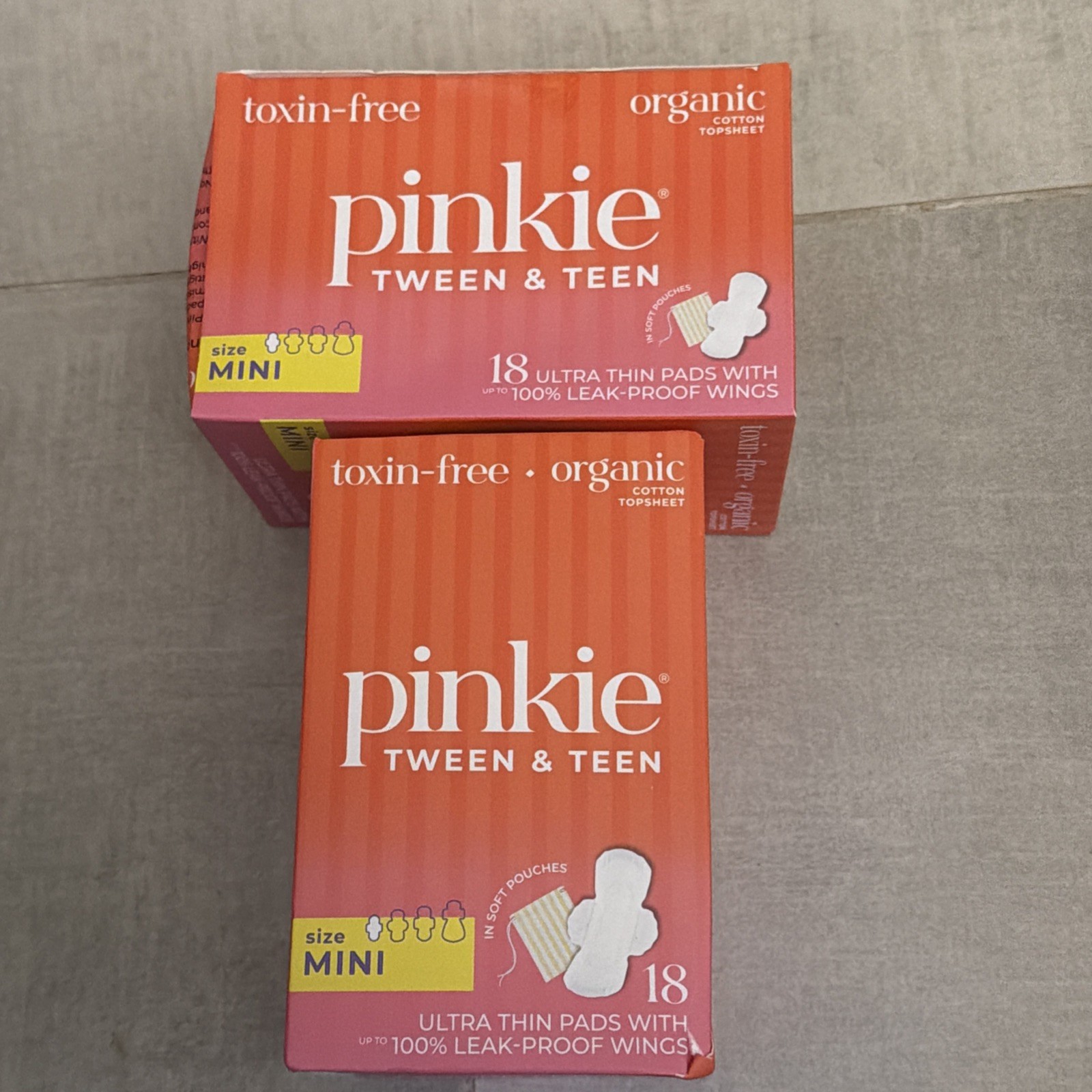 Pinkie Period Starter Pads - Progettato per biancheria intima più piccola CONFEZIONE DA 2