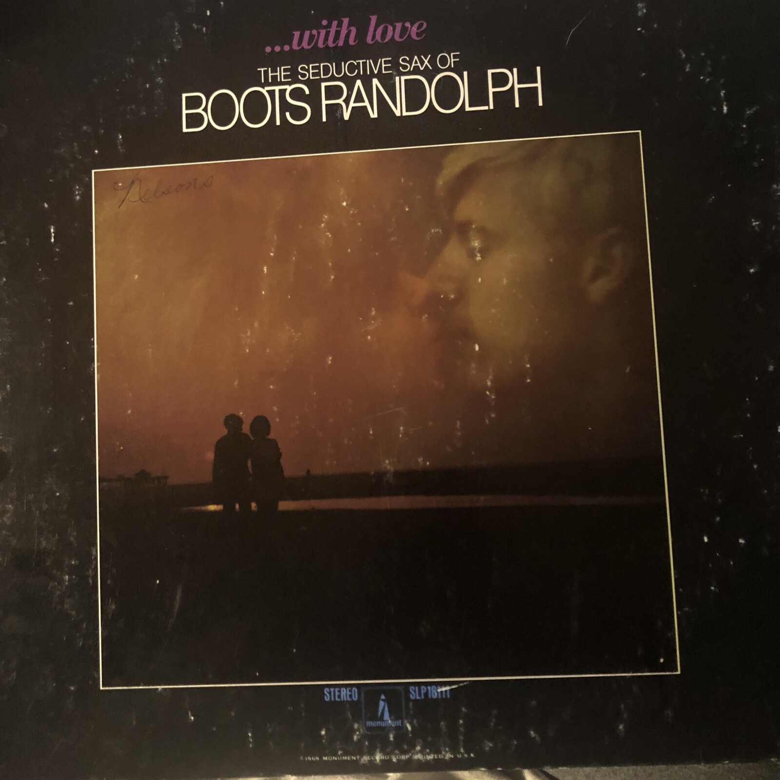 Boots Randolph With Love The Seductive Sax Of 12" LP Vinyl Record Album Vintage