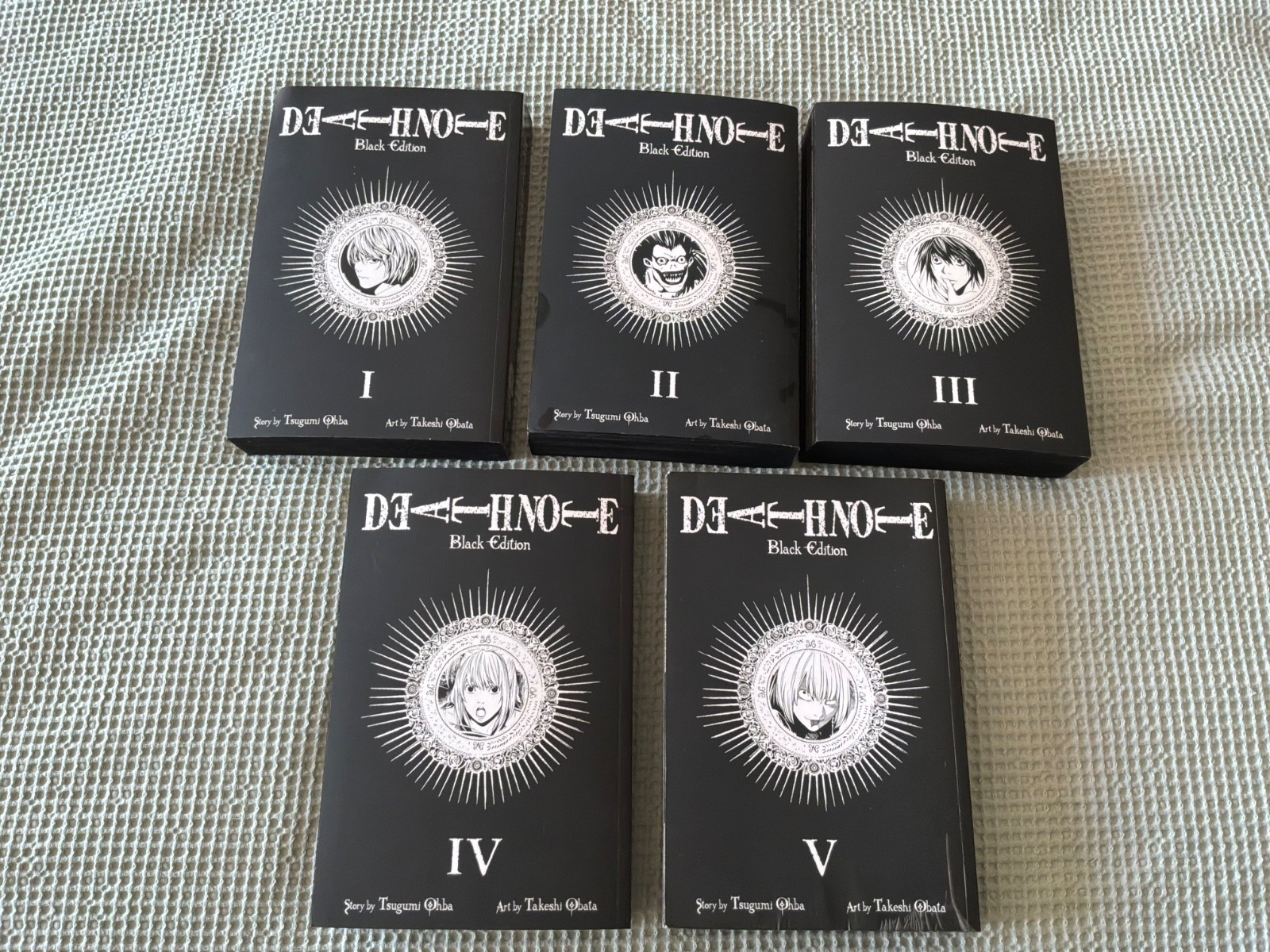 Death Note Black Edition Vol 1-5 - Manga - 5 Graphic Novel Books