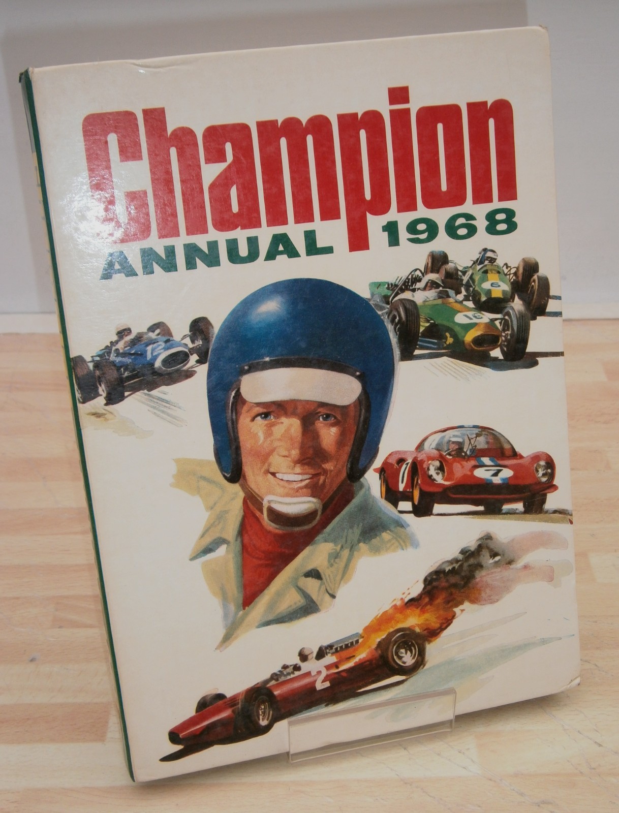 Vintage CHAMPION Annual 1968 - BRIGHT Clean Board Covers Price UNCLIPPED