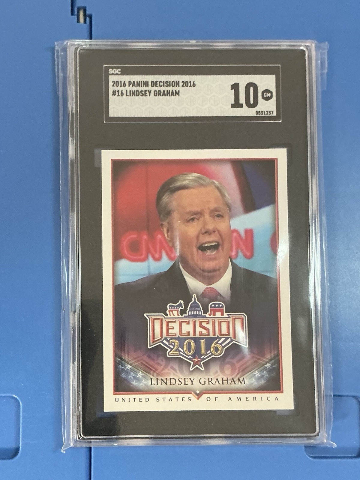2016 Panini Decision #16 Lindsey Graham SGC 10 GEM MINT
