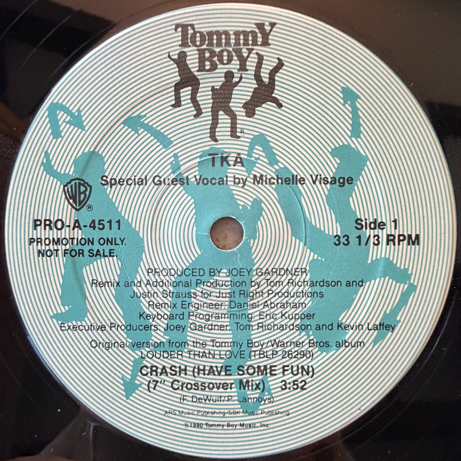 TKA - Crash (Have Some Fun) (7" Crossover Mix) 12" Promo Tommy Boy 1990